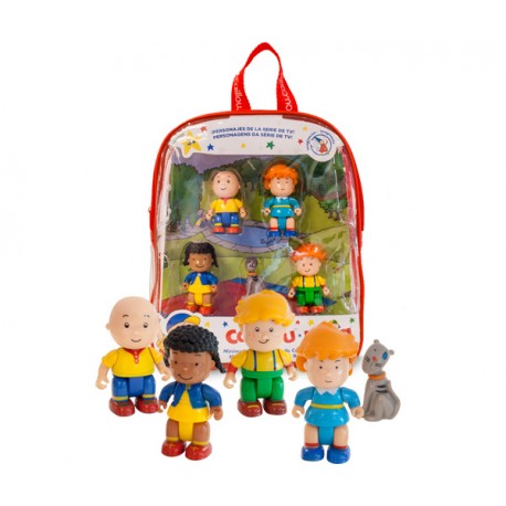 CAILLOU MINI MOCHILA + 5 FIGURAS