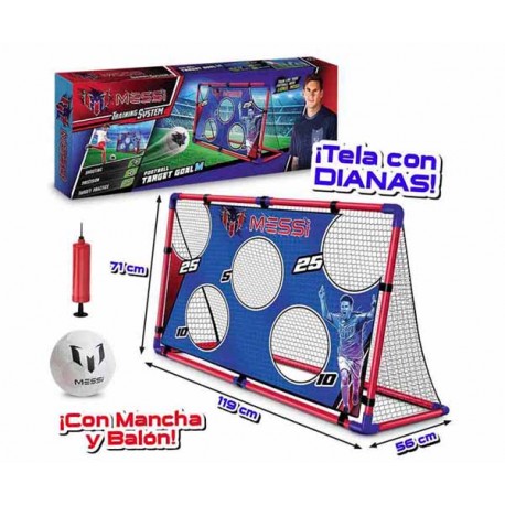 MESSI TRAINING TARGET GOAL MEDIUM + PELOTA + MANCHA