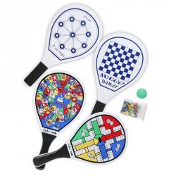 PALAS MADERA PARCHIS SET DE2