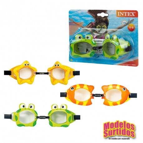 GAFAS NATACION INTEX INFANTIL CON FORMAS 