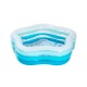 PISCINA HINCHABLE TRANSPARENTE 185X180X53CM 460L