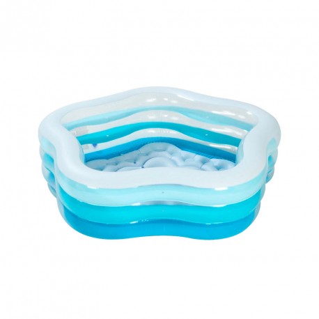 PISCINA HINCHABLE TRANSPARENTE 185X180X53CM 460L