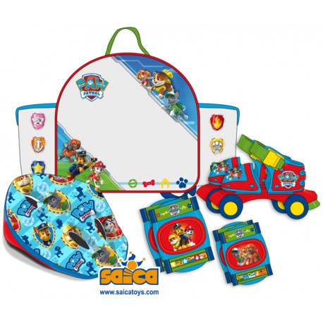 PATINES PAW PATROL MOCHILA+CASCO Y PROTECCIONES