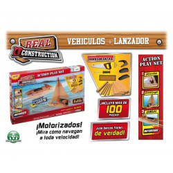 REAL CONSTRUCTION SET ACCION MOTORIZADOS LOS BARCOS FLOTAN (CON HERRAMIENTAS Y + 100 PIEZAS)