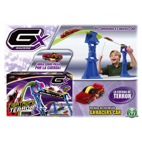 GX RACERS PISTA TIGHTROPE TERROR + 1 COCHE