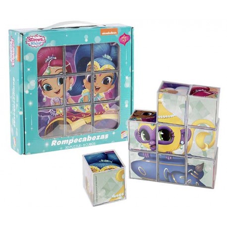 SHIMMER ANS SHINE ROMPECABEZAS 9 CUBOS