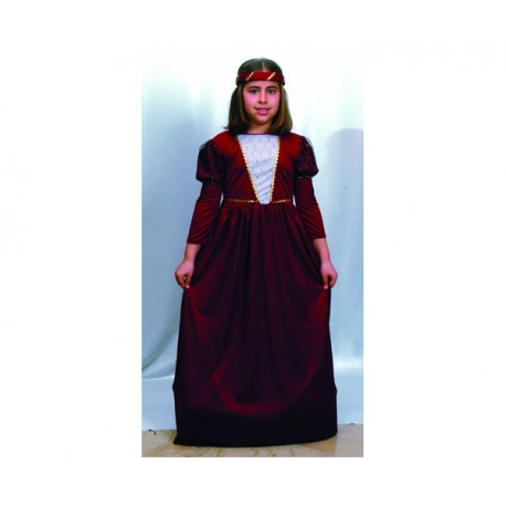 DISFRAZ INFANTIL JULIETA (DAMA MEDIEVAL) T.7-9 AÑOS