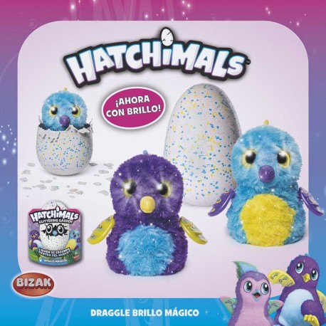 Hatchimals draggle deals brillo mágico