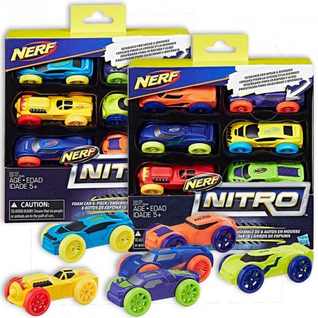 NERF NITRO 6 COCHES