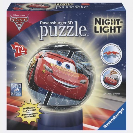 PUZZLEBALL LAMPARA 72P CARS 3