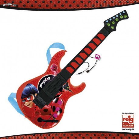 GUITARRA LADYBUG ON MICRO SON SALIDA MP3