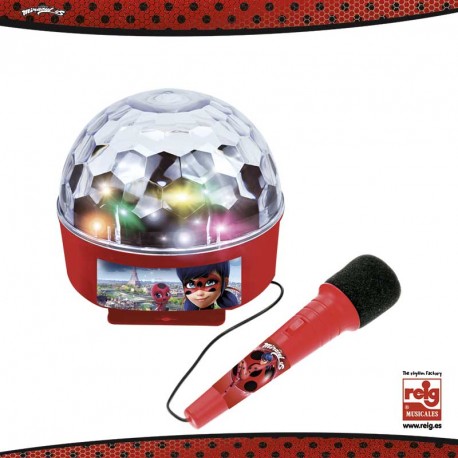 LADYBUG AMPLIFICADOR CON LUCES Y MICRO. BLUTUD CONEC