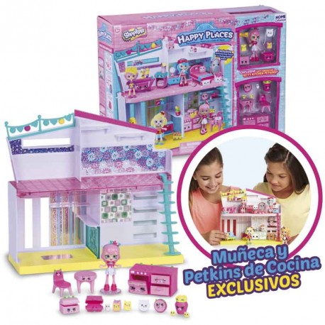 SHOPKINS HAPPY PLACES HAPPY HOME + 1 MUÑECA + 9 ACCESORIOS