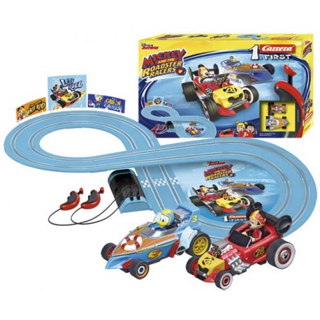 Pista de coches de outlet mickey mouse