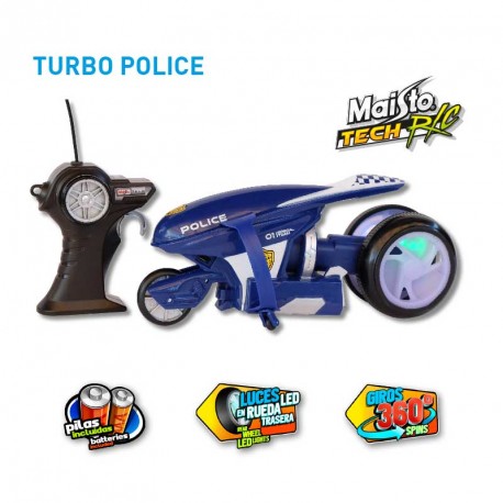 RADIO CONTROL MOTO TURBO POLICE