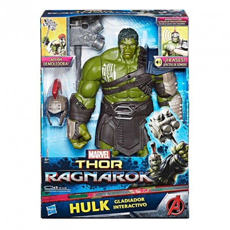 THOR RAGNAROK HULK GLADIADOR INTERACTIVO