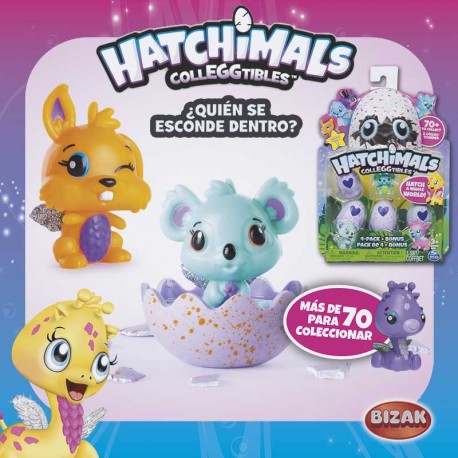 HATCHIMALS COLECC 4 HUE+1FIG