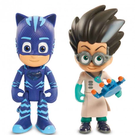 PJ MASKS FIGURAS CON LUZ Y VILLANO