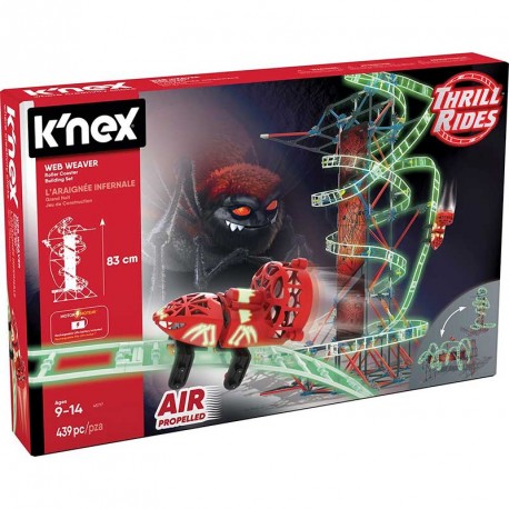 KNEX THRILL RIDES MONTAÑA RUSA WEB WEAVER 399PZS