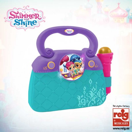 SHIMMER AND SHINE BOLSO CON MICRO LUCES RITMOS Y CONEX. MP3