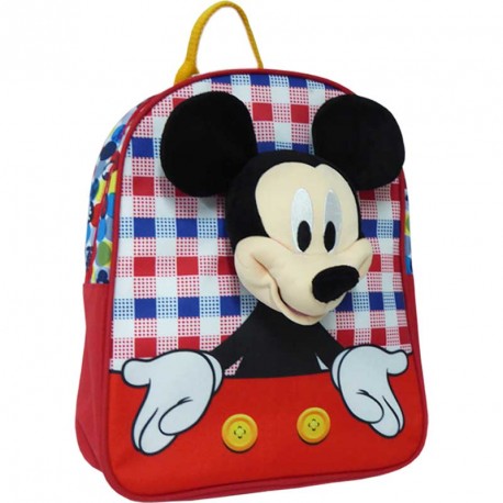 MOCHILA MICKEY 3D LUZ Y SONIDO