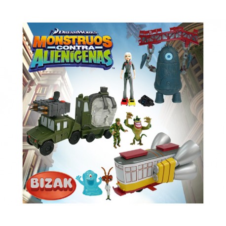 MONSTRUOS CONTRA ALIENIGENAS PLAYSET DELUXE ASST 2