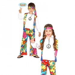 DISFRAZ HIPPIE INF. 5-6 AÑOS