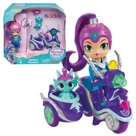 SHIMMER Y SHINE ZETA Y SU MOTO