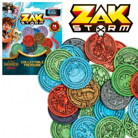 ZAK STORM PACK 4 MONEDAS