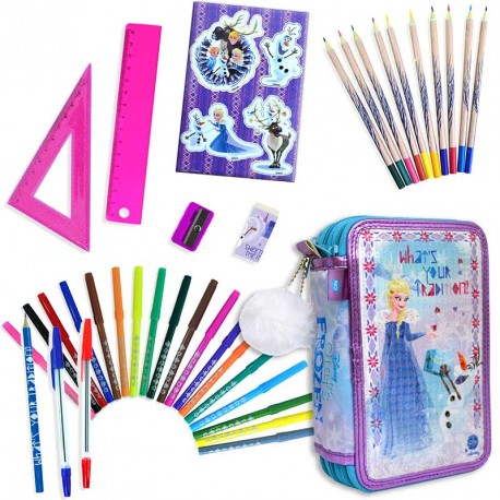 ESTUCHE 3 PISOS DELUXE FROZEN