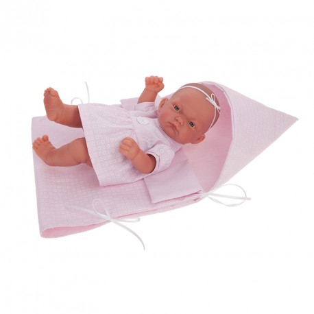 MUÑECA PITU SACO ROSA 26CM
