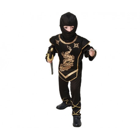 DISFRAZ INF NINJA DORADO T.4-6 AÑOS