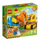 DUPLO CAMION Y EXCAVADORA CON ORUGAS