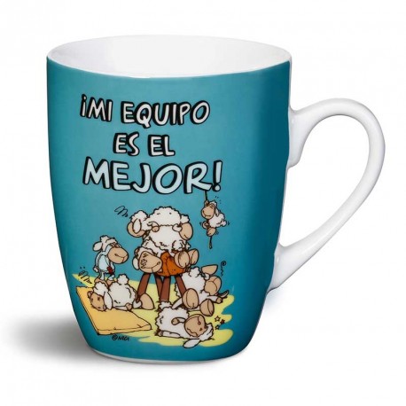 TAZA MI EQUIPO ES EL MEJOR PORCELANA