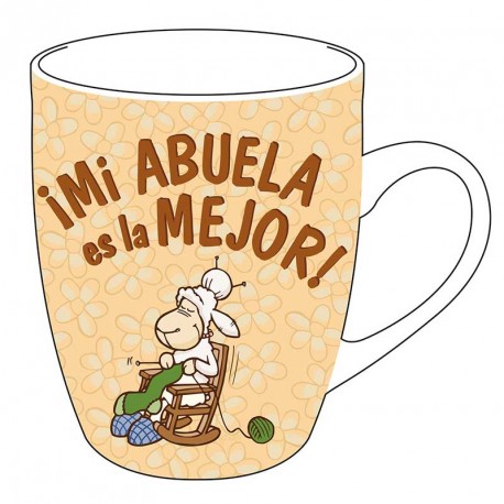 TAZA MI ABUELA ES LA MEJOR PORCELANA