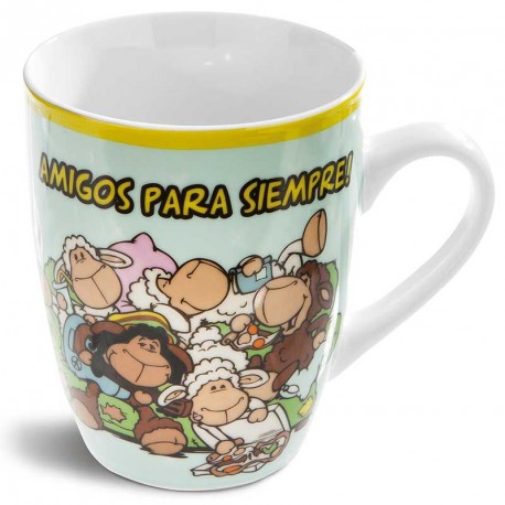 TAZA AMIGOS PARA SIEMPRE PORCELANA