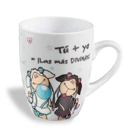 TAZA TU YO LAS MAS DIVINAS PORCELANA