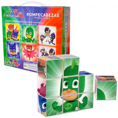 ROMPECABEZAS PJMASK 9 CUBOS