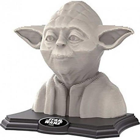 COLOR 3D SCULPTURE PUZZLE YODA