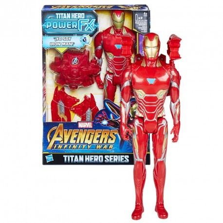 AVENGERS TITAN Y MOCHILA POWER FX IRON-MAN