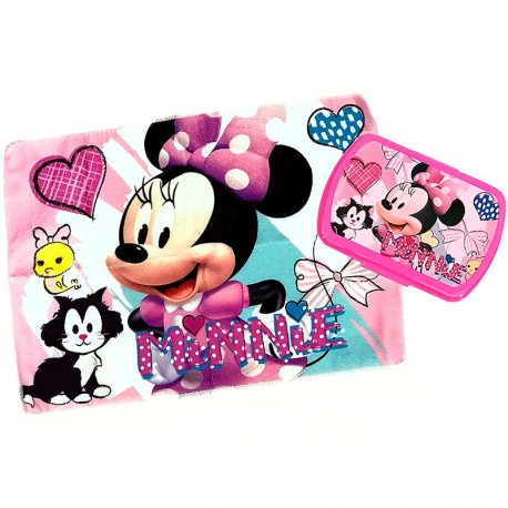 MINNIE SET SANDWICHERA+TOALLA MANO