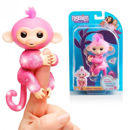 FINGERLINGS MONITO GLITTER ROSA