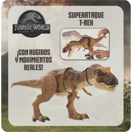 JURASSIC WORLD SUPERATAQUE TYRANNOSAURUS REX