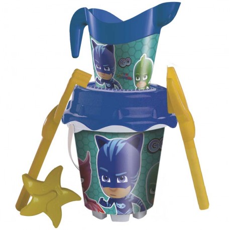 CUBO CASTILLO PJ MASKS+ MOLDES Y REGADERA 