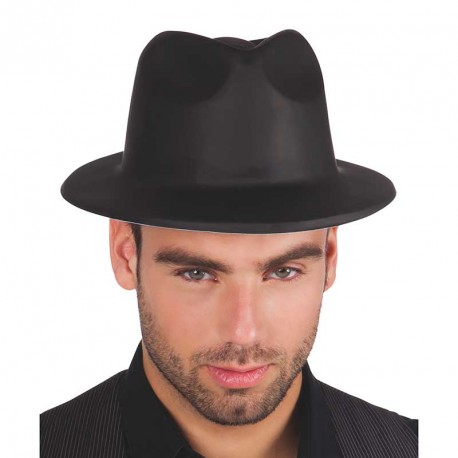 SOMBRERO ALCAPONE NEGRO PLASTICO