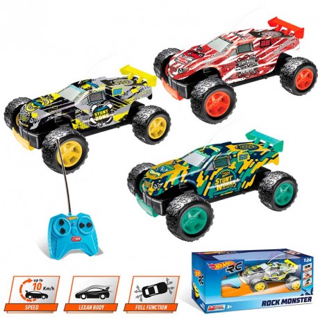 R/C HOT WHEELS 1:24 ROCK MONSTER 3 DECOS