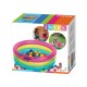 PISCINA DE BOLAS HINCHABLE INTEX CON 50 BOLAS DE COLORES 