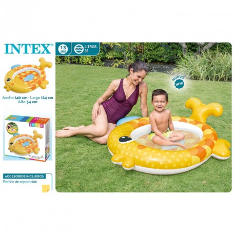 PISCINA BEBE PEZ 140X124X34 CM