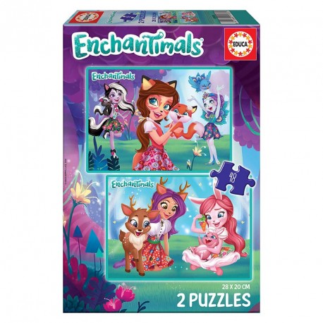 PUZZLES 2x48 ENCHANTIMALS