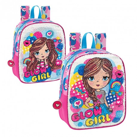 GLOWLAB SEQUINS MOCHILA GUARDERIA ADAPT.CARRO